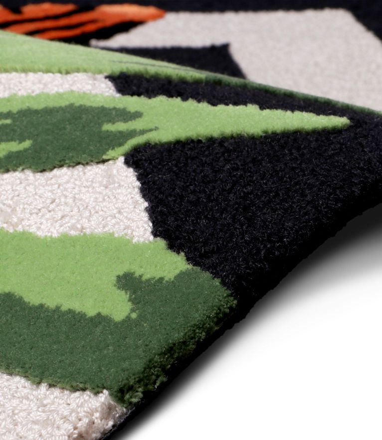 Feline Area Rug - inspired by Wild life with Natural Wool and Silk - Home'Society