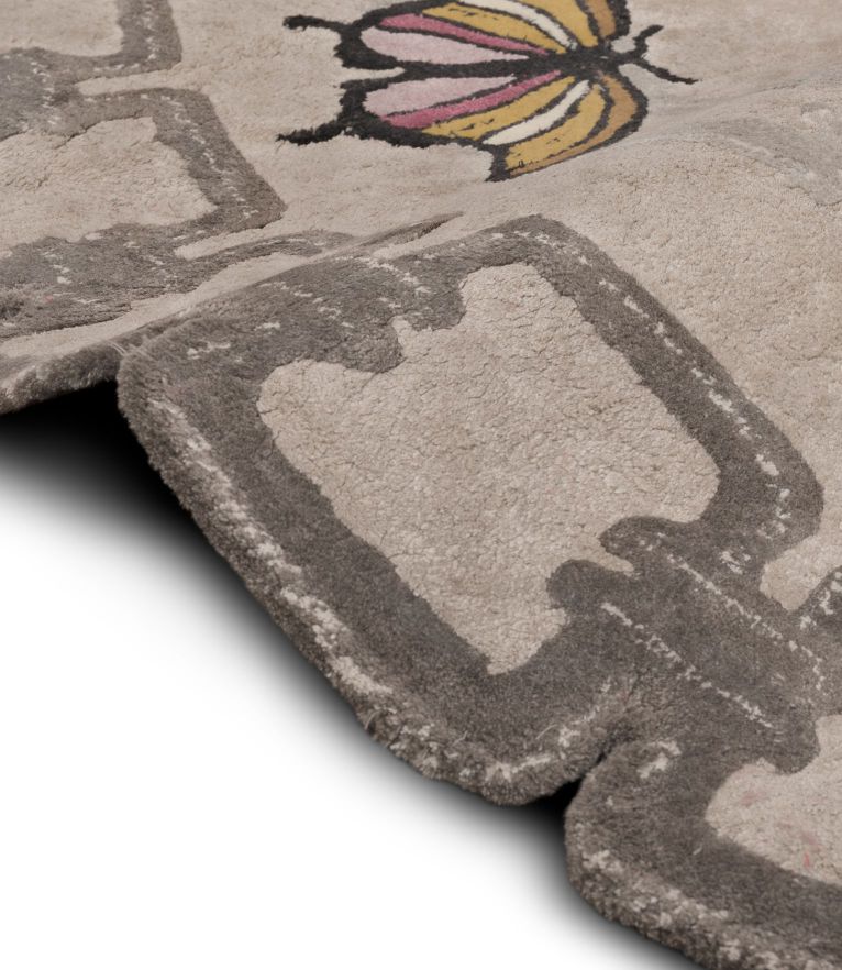 Metamorphosis Area Rug - With Botanical Silk, Inspired by Nature - Home'Society