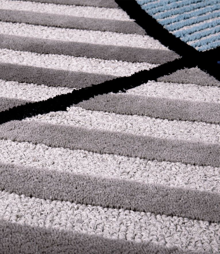 Lola Area Rug - Handmade With New Zealand Wool, Inspired by Pop Style - Home'Society