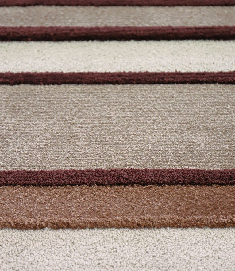 Lucy Area Rug - In Natural Wool & Botanical Silk With Fringes - Home'Society
