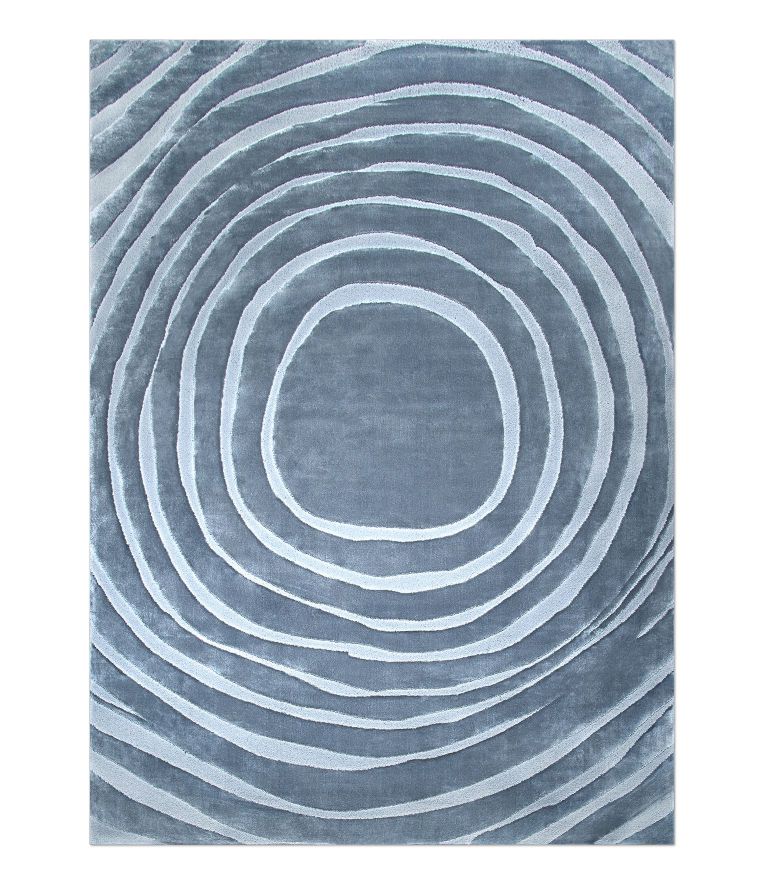 Eye Area Rug - Handmade With Natural Wool and Silk Modern Contemporary Design - Home'Society