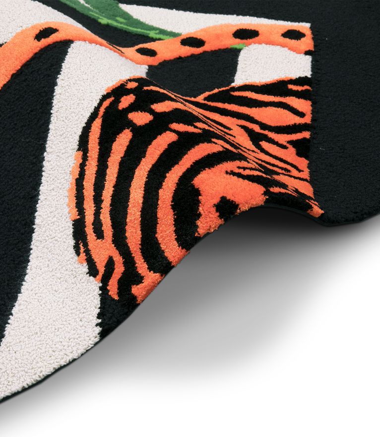 Feline Area Rug - inspired by Wild life with Natural Wool and Silk - Home'Society