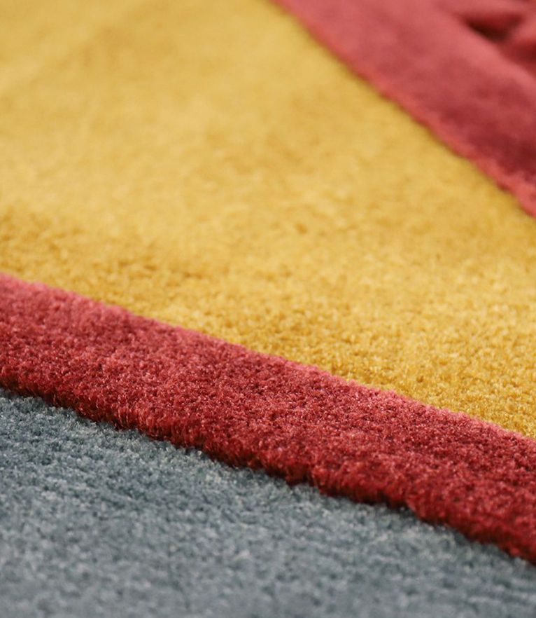 Bauhau Area Rug - Inspired by Bauhaus' Movement Handmade with Visrayon - Home'Society
