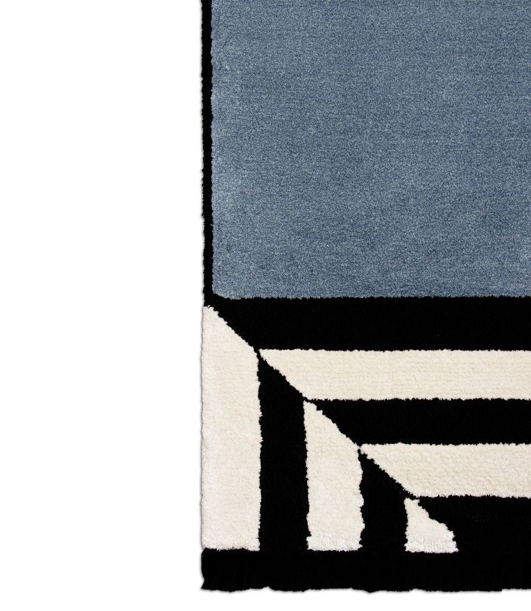 Mira Area Rug - With Cubist Design and made of Botanical Silk - Home'Society