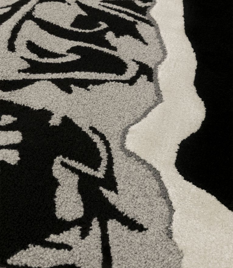 Disruption Area Rug - Botanical Silk and a vibrant Yellow Shade - Home'Society