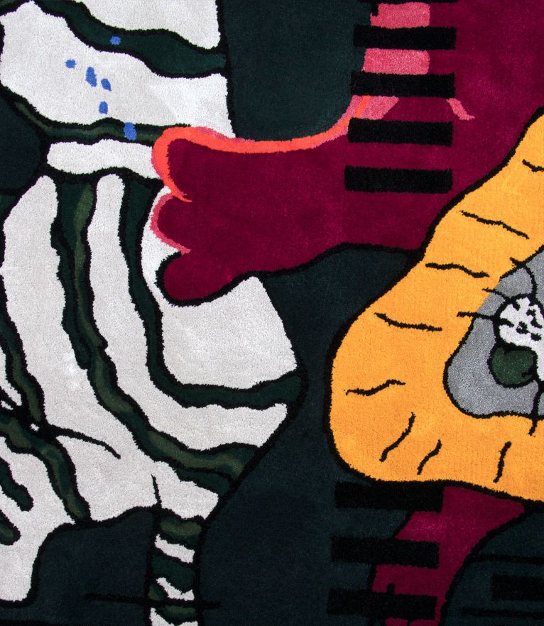 Spirit Area Rug - Handmade with Wool and Silk inspired by Ethereal - Home'Society