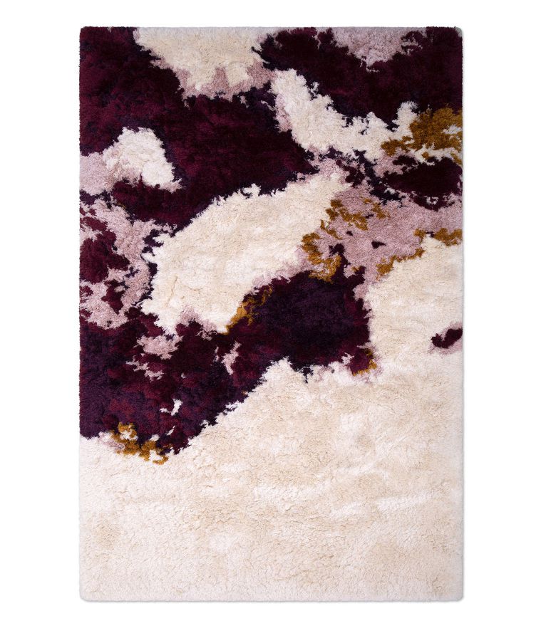 Ted Shaggy Rug - Handmade With Wool and Silk - Home'Society