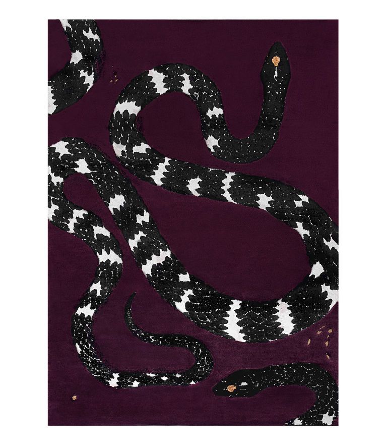 Snake 8 Area Rug - Multi-Textured With a Sophisticated Design - Home'Society