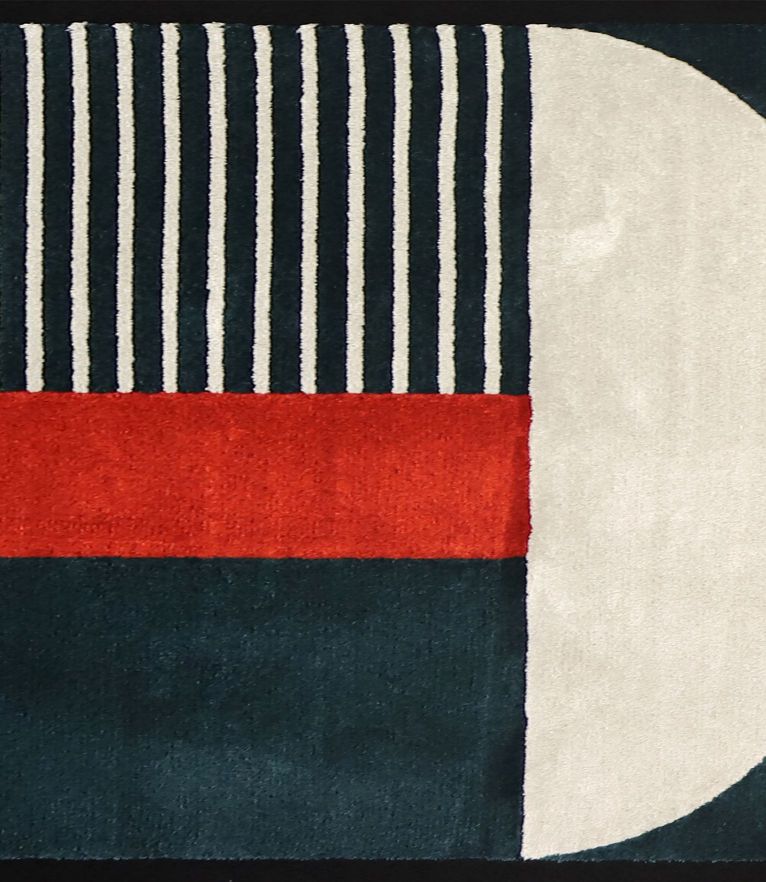 Prisma I Area Rug - With Classic Bauhaus Shapes - Home'Society