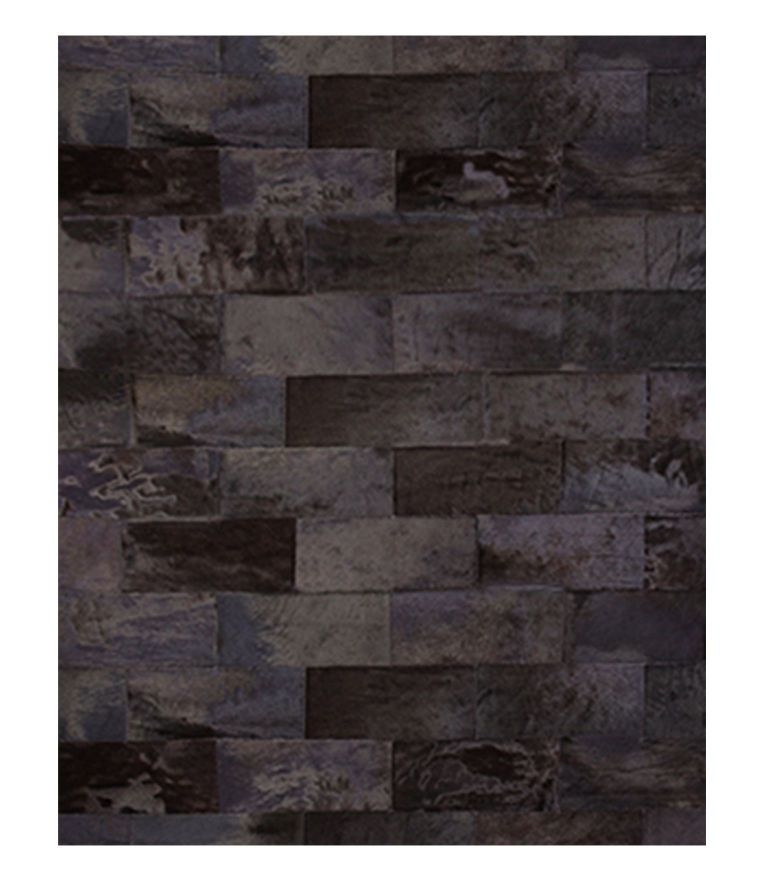 Brick Area Rug - Handmade in Leather With a Modern Design - Home'Society