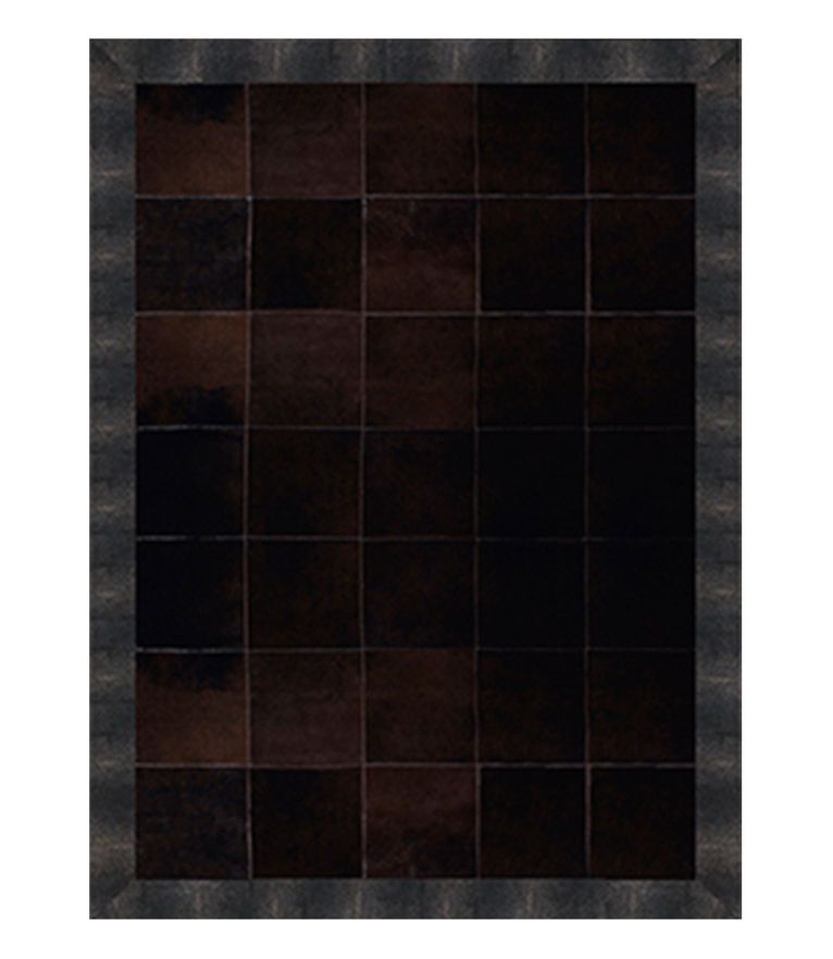 Chic Area Rug - Made In Natural Leather With A Modern Design - Home'Society