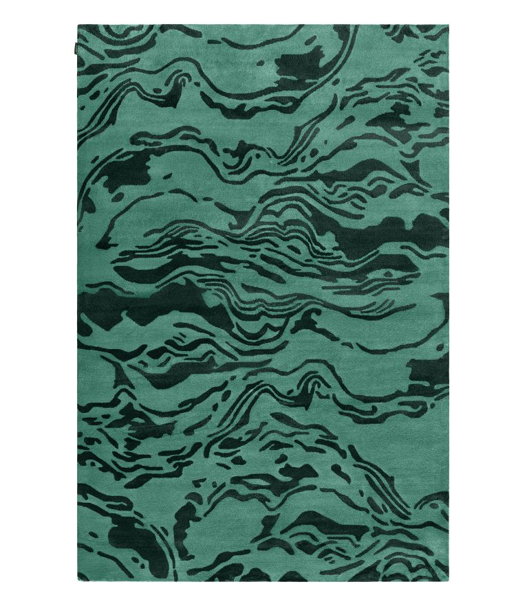 Congo Area Rug - For a Modern Design In Natural Wool And Botanical Silk - Home'Society