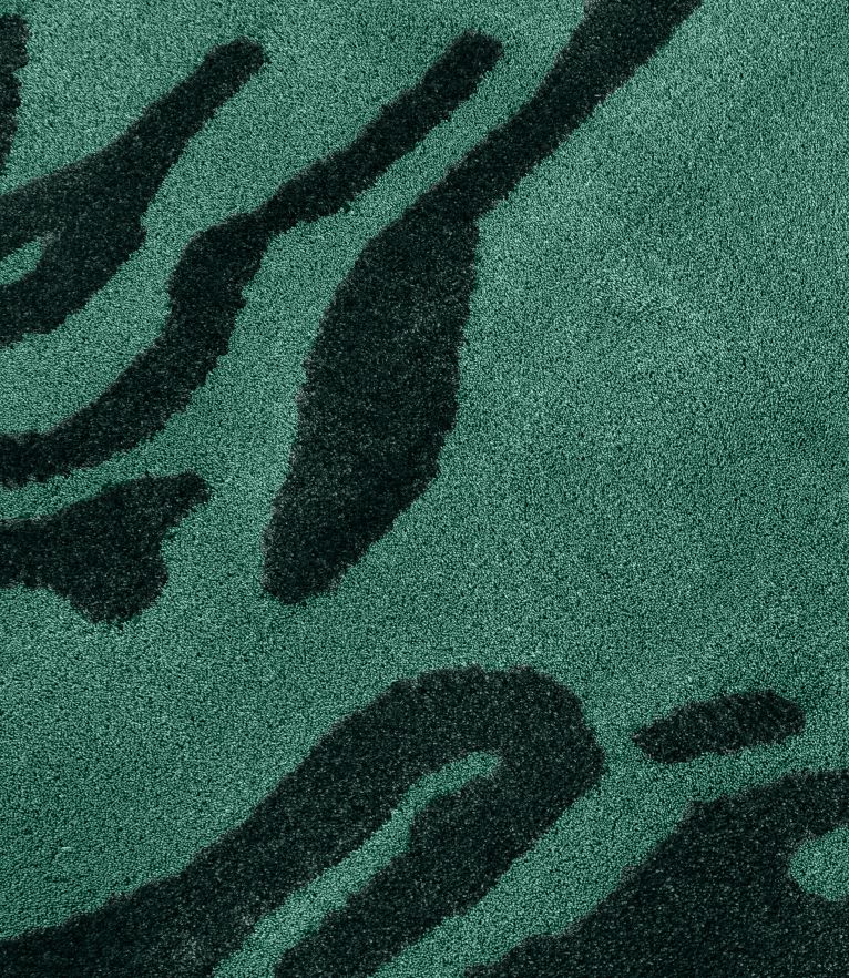 Congo Area Rug - For a Modern Design In Natural Wool And Botanical Silk - Home'Society
