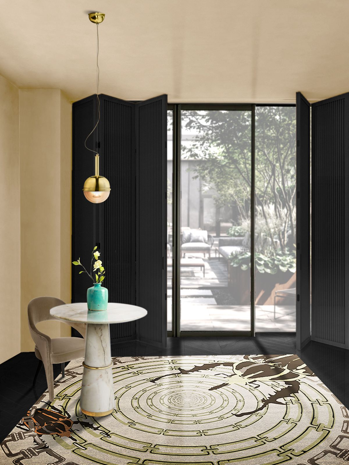 Hallway Decor With A Neutral Color Pattern - Home'Society