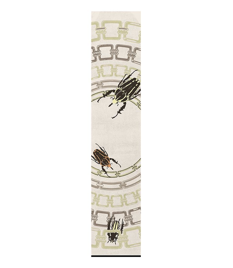 Golden Bugs II Runner Rug - hand-tufted runner carpet - Home'Society