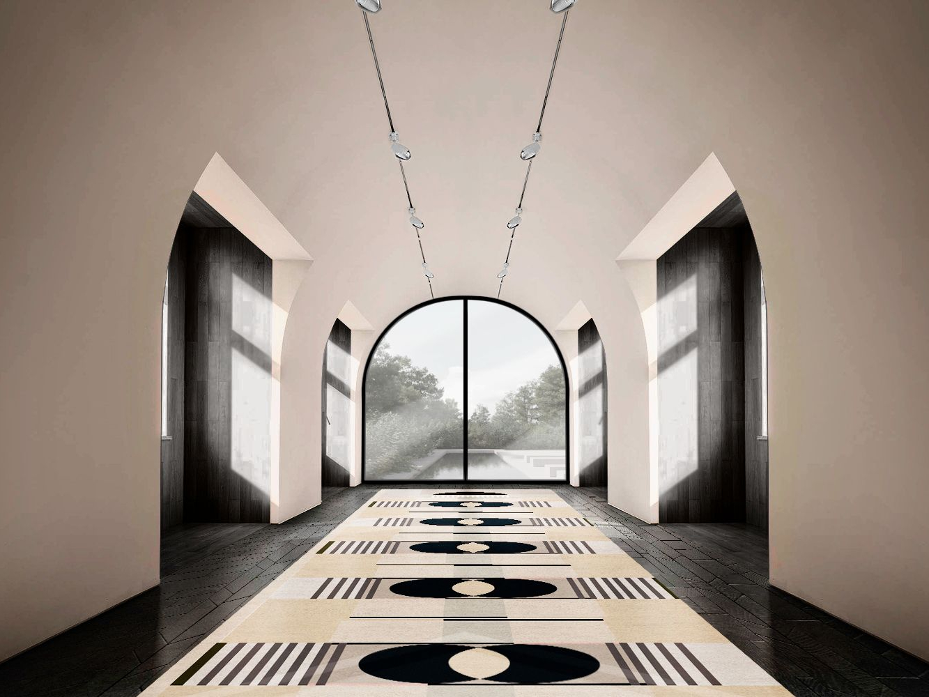 Modern Hallway With Neutral Tones - Home'Society