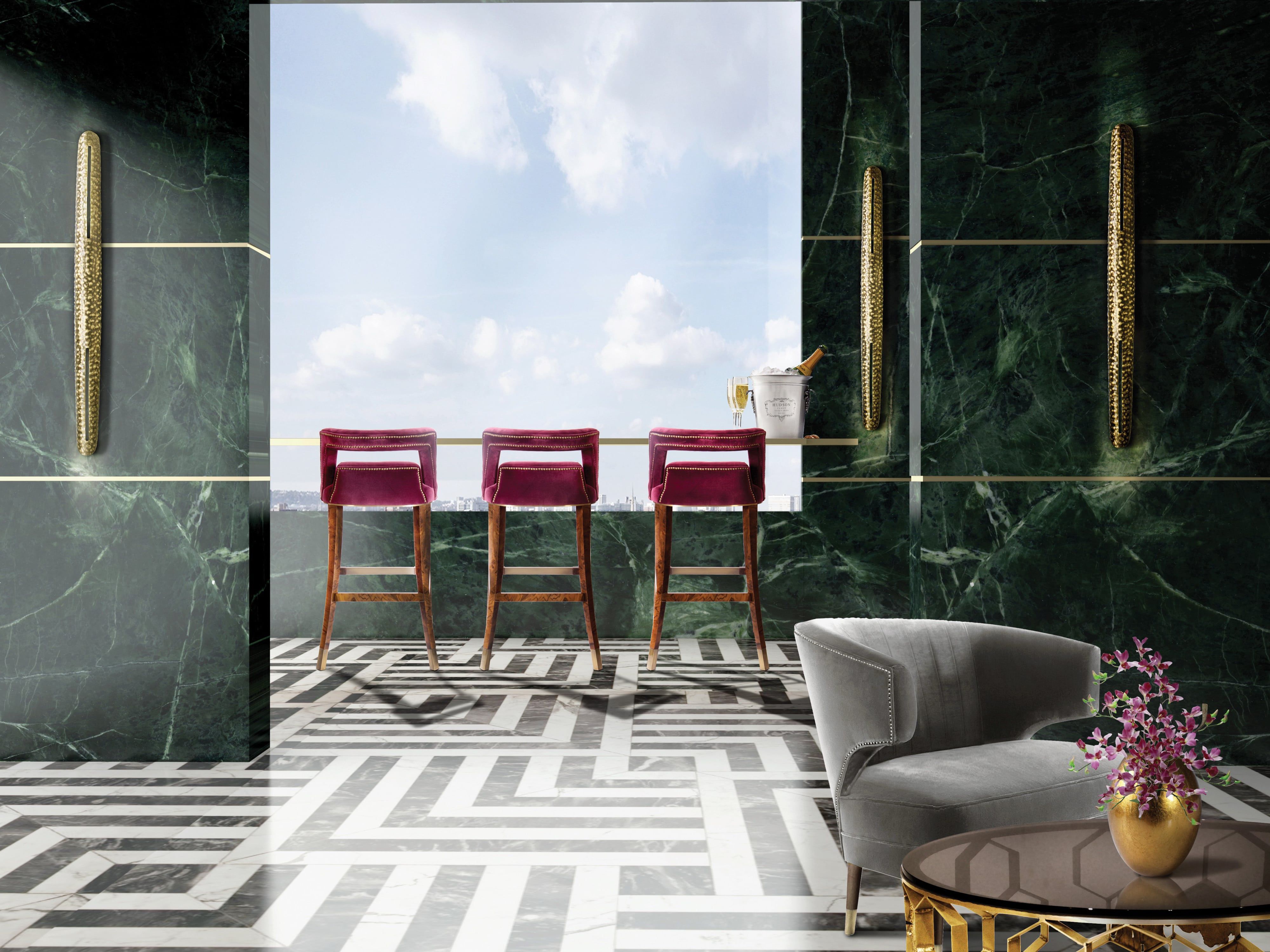 Contemporary Bar Design Whit A Fantastic View - Home'Society