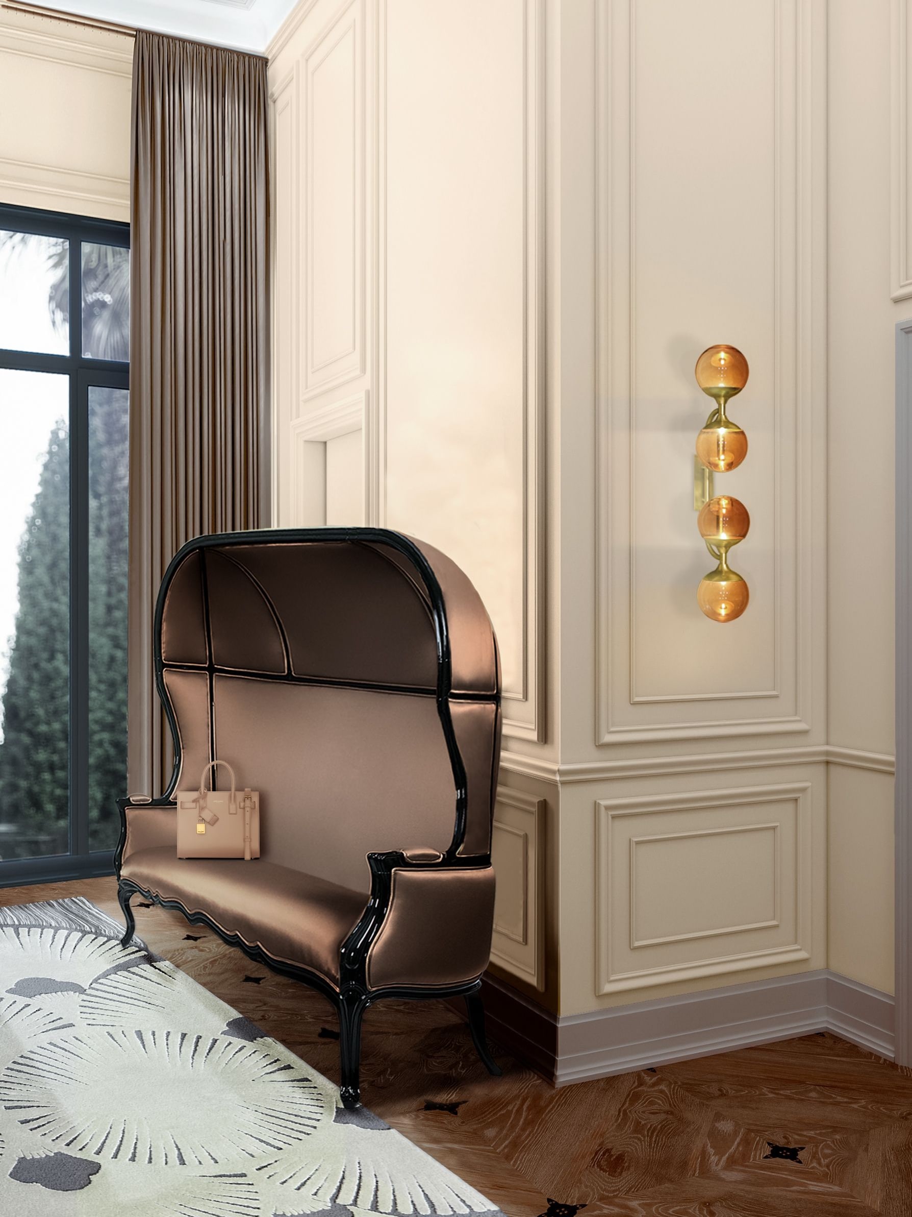 Satin Cotton In A Modern Entryway Decor - Home'Society
