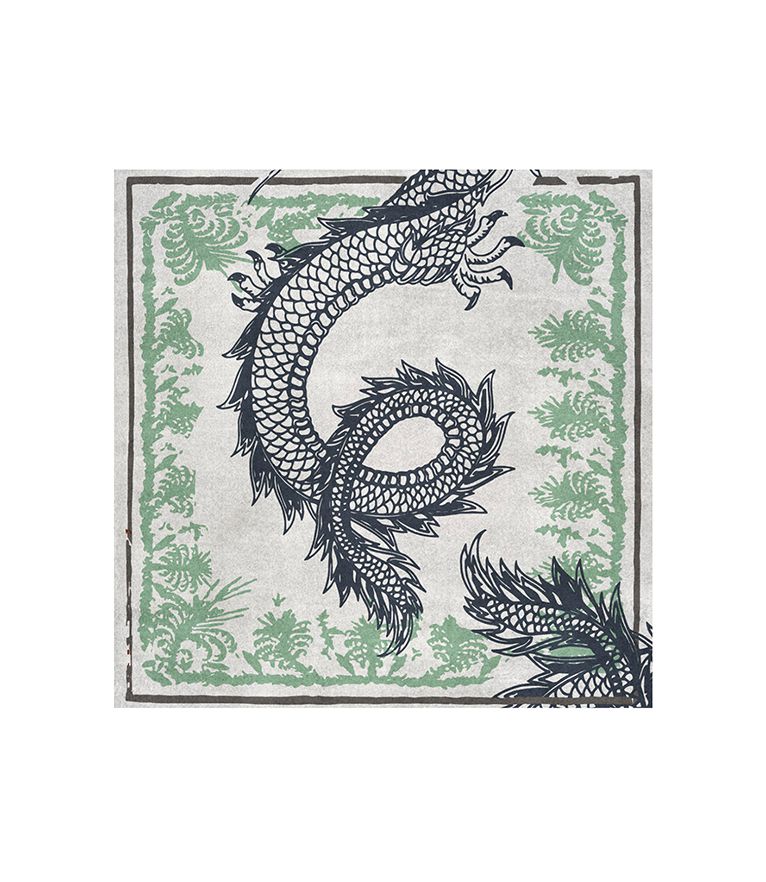 Redleh III Square Rug - with Natural Wool and Botanical Silk - Home'Society
