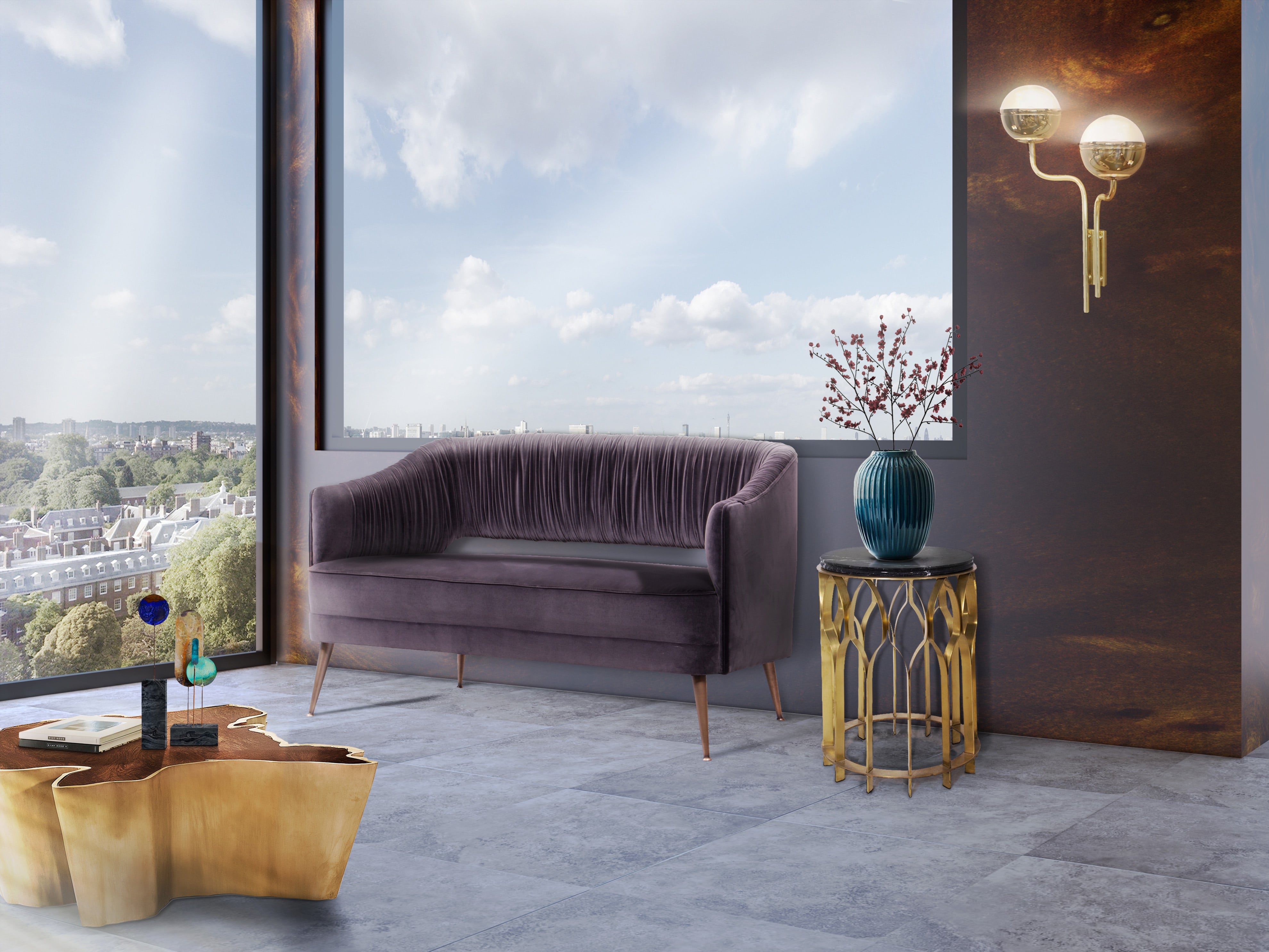 Outstanding Hotel Lobby Design Contract With Golden Details - Home'Society