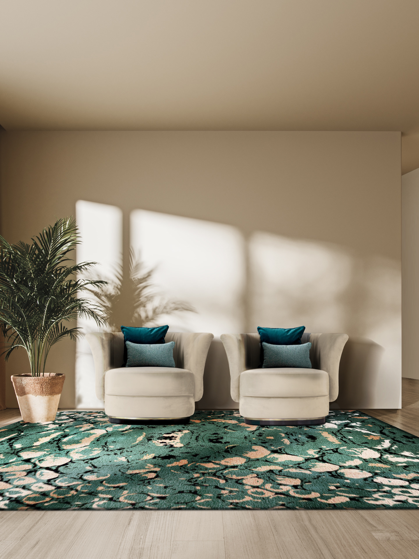 Neutral Tones And Harmonious Color Schemes Are The Focus In This Modern Hallway Layout - Home'Society