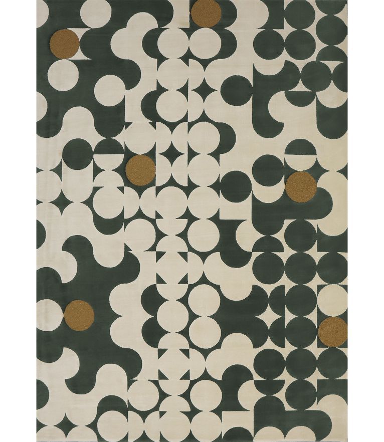 Yarsa Area Rug - Black, White and Brown Modern Design hand-tufted - Home'Society