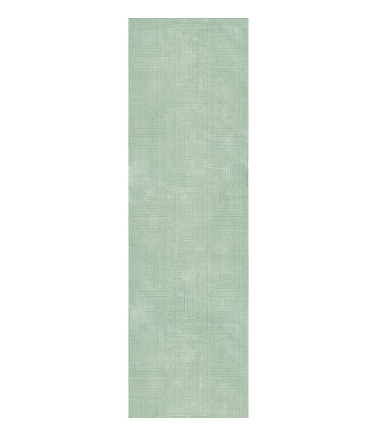 White Garden II Runner Rug - in Neutral Tones - Home'Society