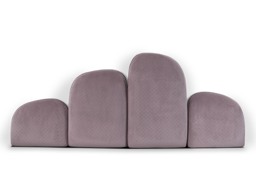 Iraya Headboard Fully Upholstered In Velvet For A Modern Bedroom Decor