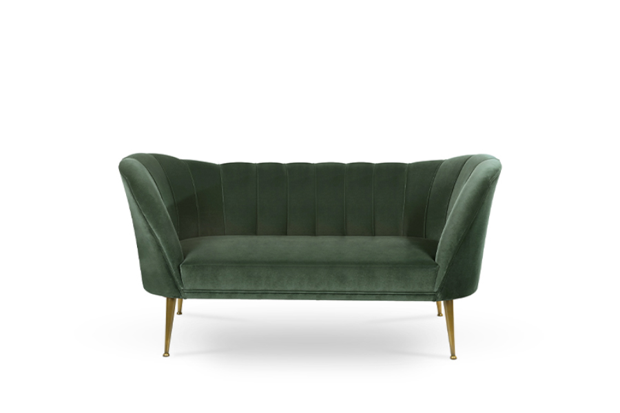 ANDES 2 Seat Sofa: A Mid-Century Modern Love Seat with a Touch of Luxury