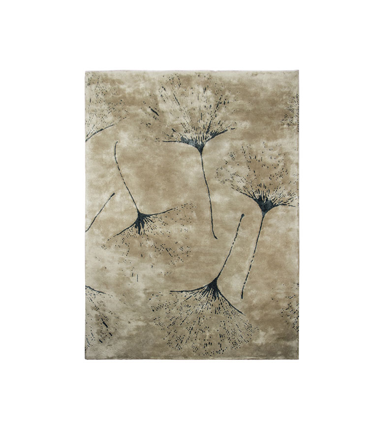 Macushi Rug - Tencel Overtufting Design with Flower Pattern - Home'Society
