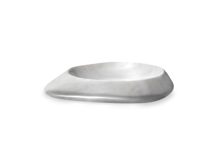 Lagoon Marble Sink - Made in White Estremoz Modern Design