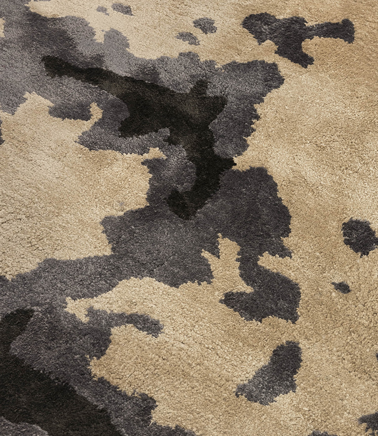 Gobi Round Rug - Hand-Tufted In Tencel With A Modern Pattern - Home'Society