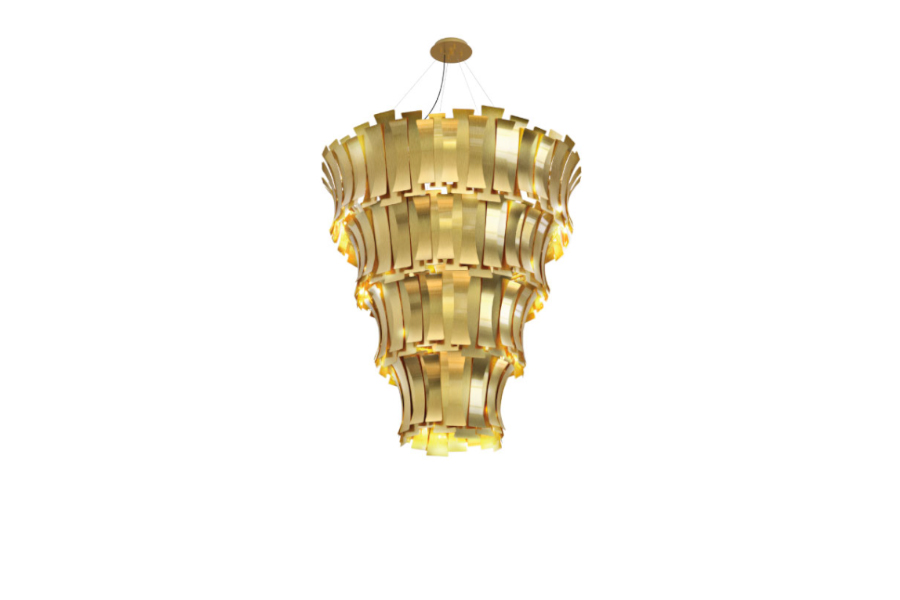 Etta Chandelier - With Brass Leaves To Any Interior Design