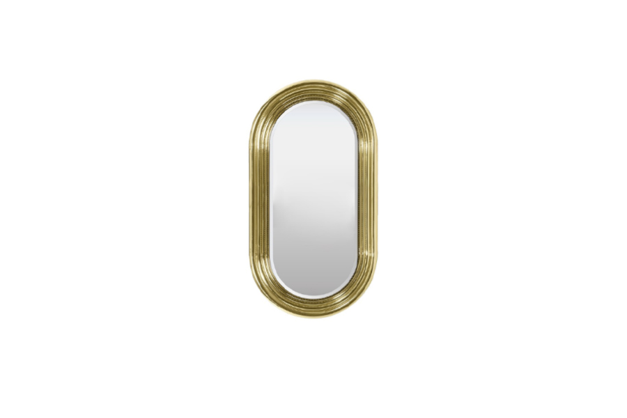 Colosseum Small Wall Mirror In Polished Brass For A Glamourous Design