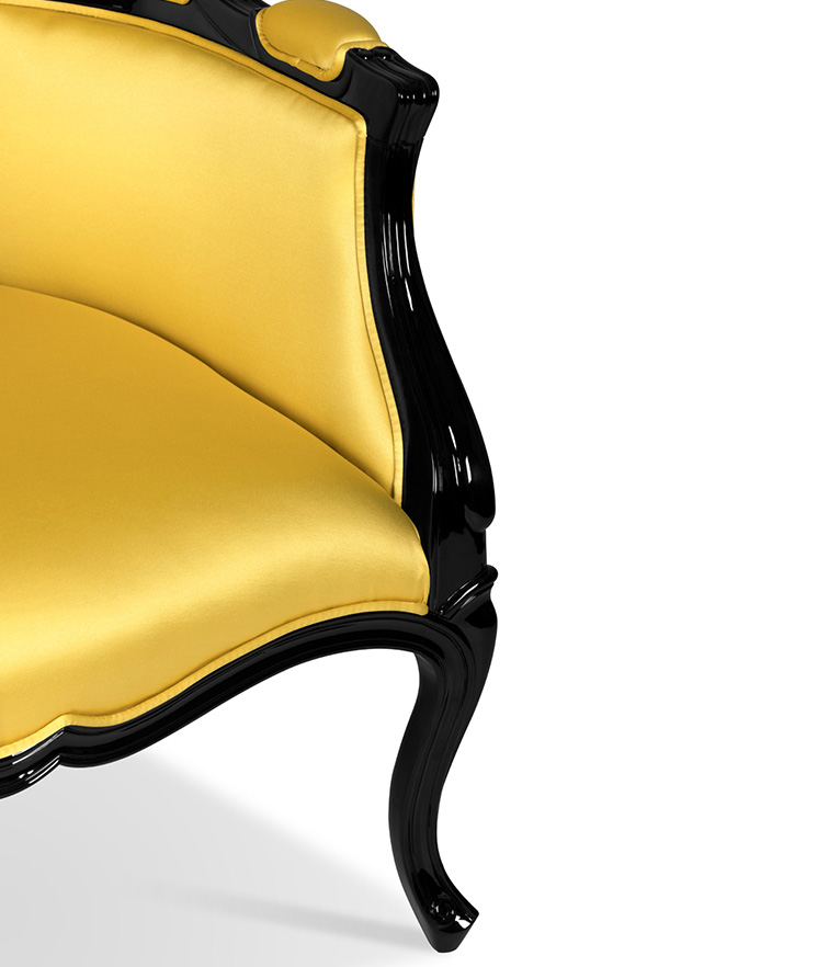 Namib Armchair - with Glossy Black Details Modern Classic - Home'Society