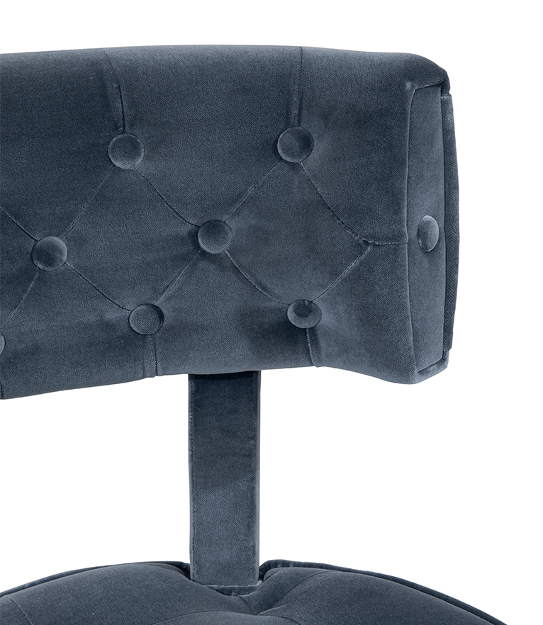 Zulu Dining Chair - Button-Tufted Fully Upholstered Velvet Modern Contemporary - Home'Society
