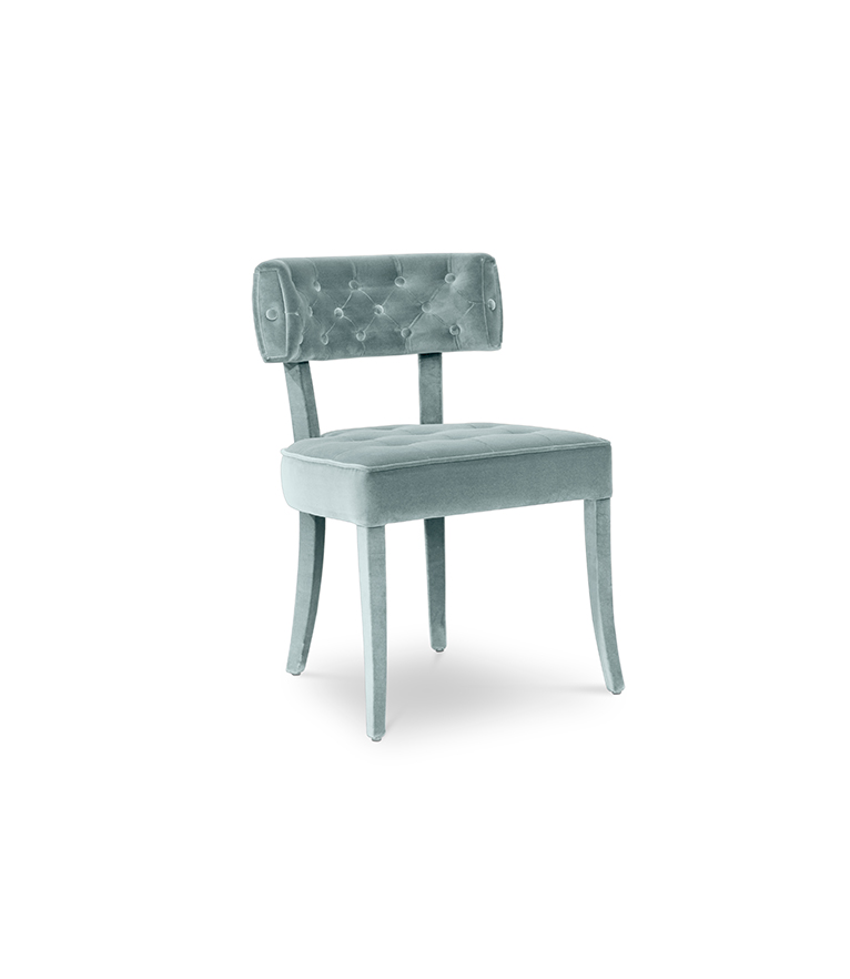Zulu Dining Chair - Button-Tufted Fully Upholstered Velvet Modern Contemporary - Home'Society