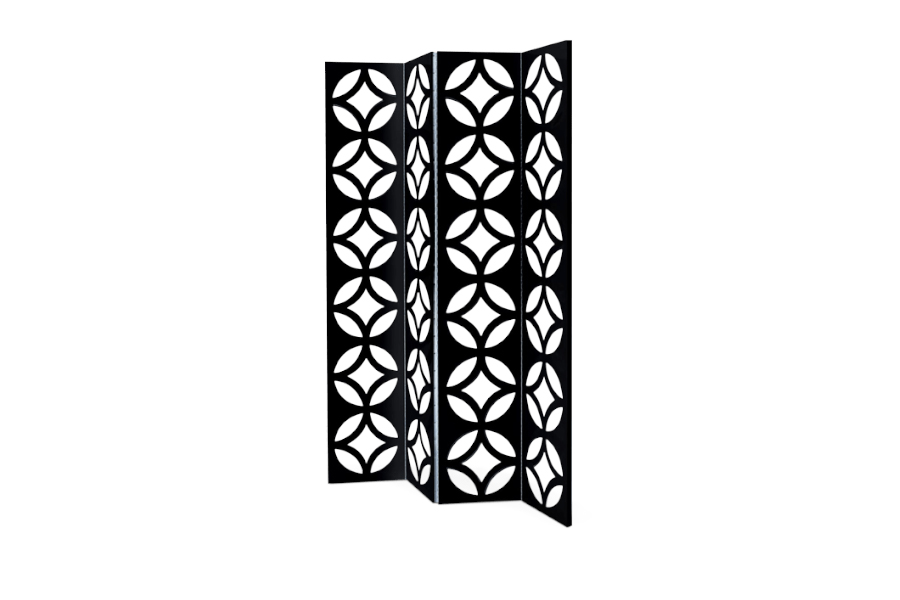 Jay Screen Divider - With Wooden Panels To Any Interior Design