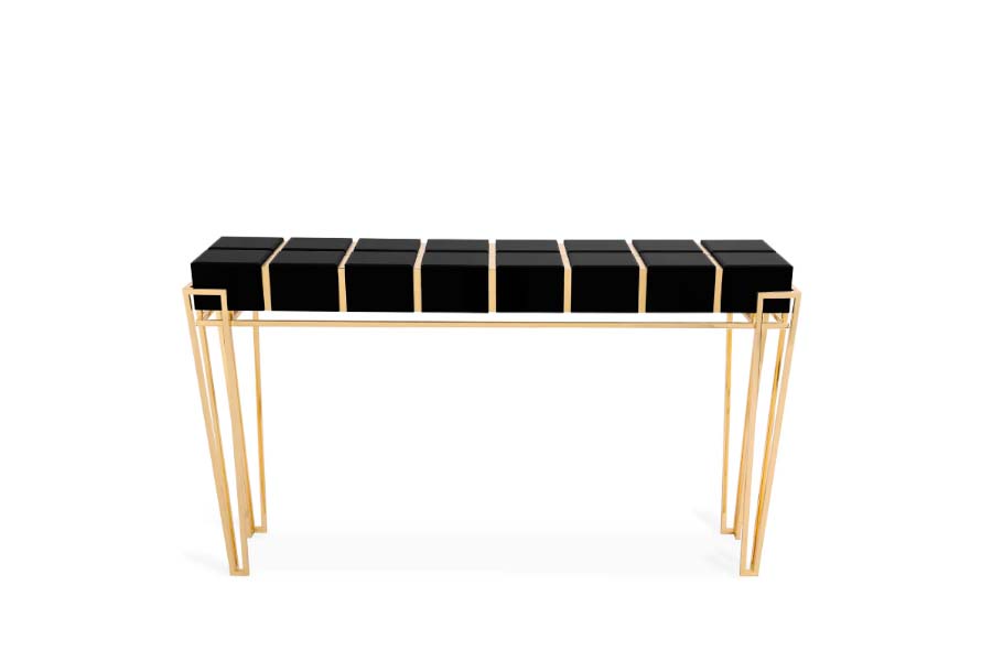 Nubian Console - In Polished Brass For Any Interior Design