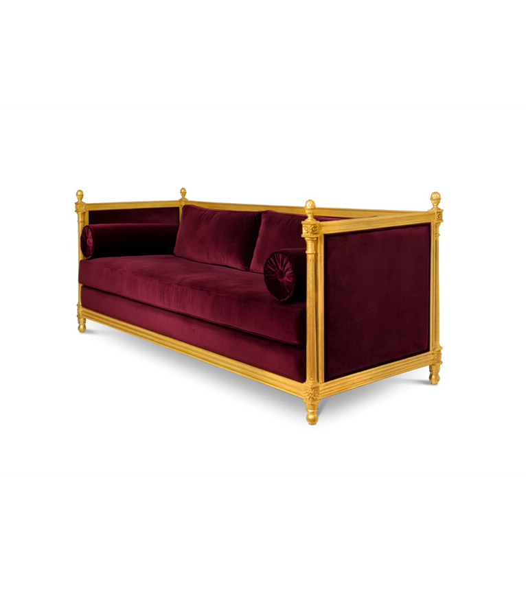 Malkiy Sofa - With A Modern Design Upholstered In Velvet - Home'Society