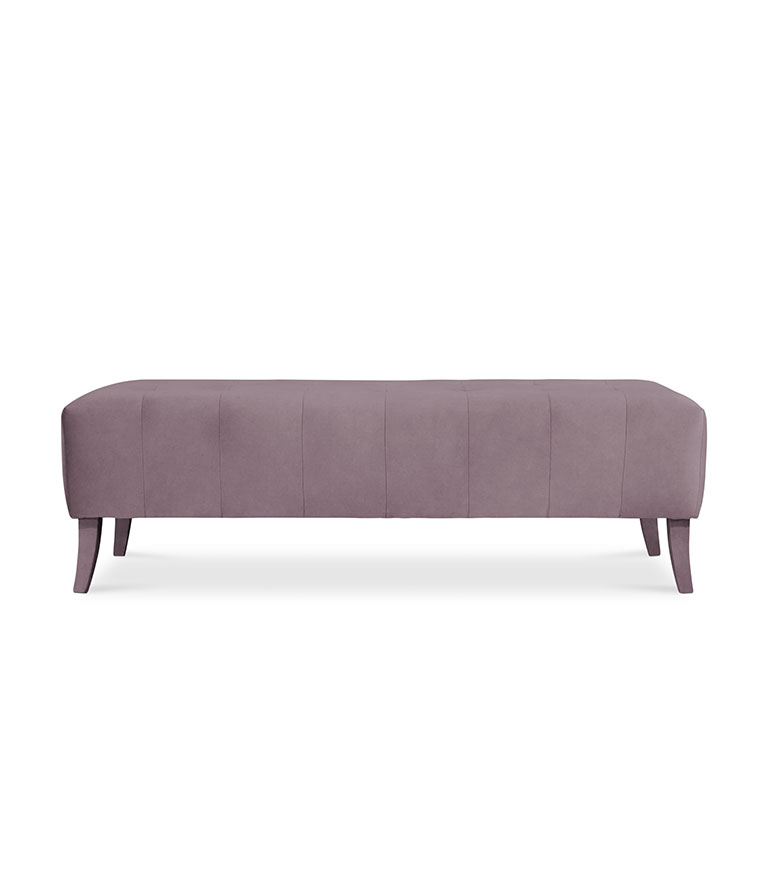 Naj Bench - Fully Upholstered In Velvet With A Modern Design - Home'Society