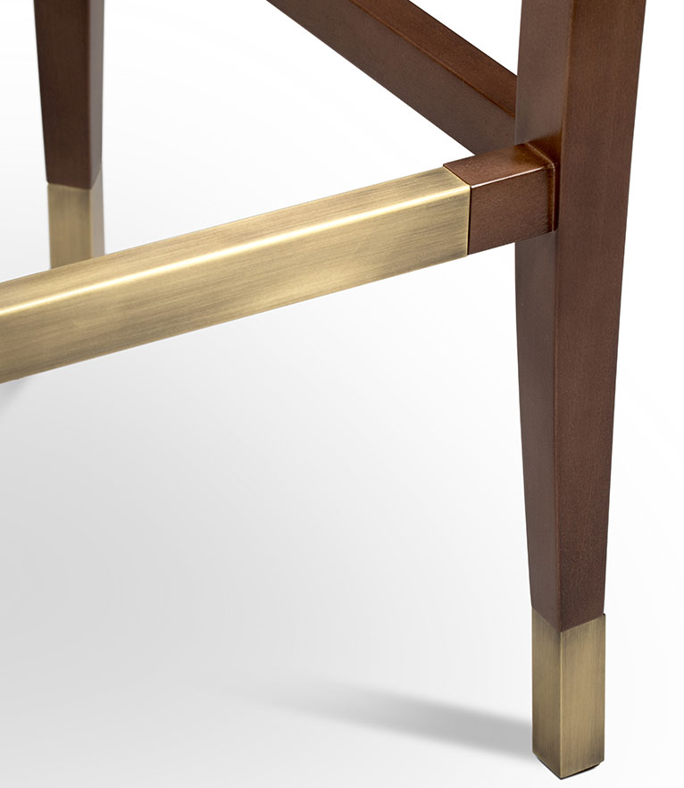 Zulu Bar Chair - with Wood Legs Modern Midcentury Design - Home'Society