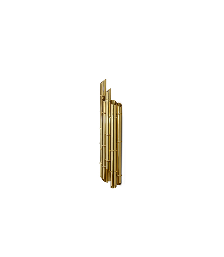 Saki Wall Light - Made In Gold-Plated Brass With A Modern Design - Home'Society