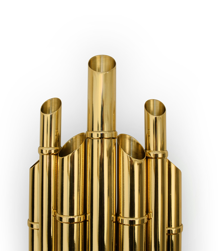 Saki Wall Light - Made In Gold-Plated Brass With A Modern Design - Home'Society