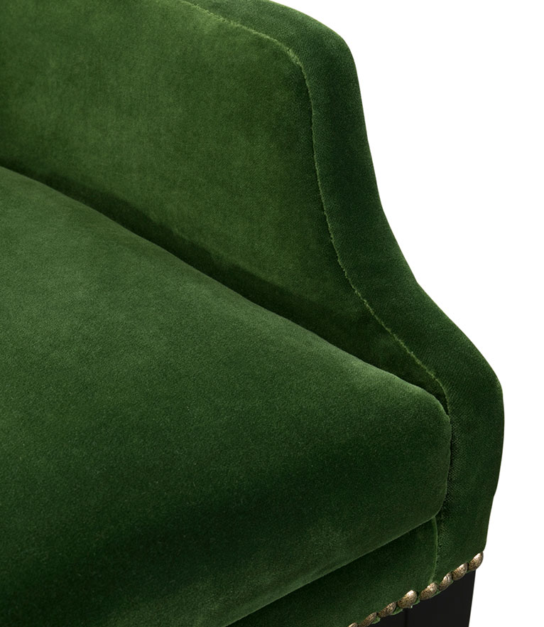 Dukono Bar Chair - With A Modern Design Upholstered In Velvet - Home'Society