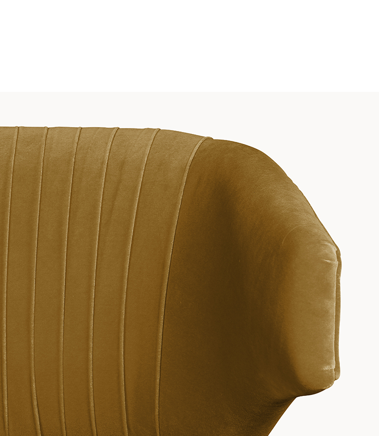 Ibis 2 Seat Sofa - Brass Nailhead Trim Modern Contemporary - Home'Society