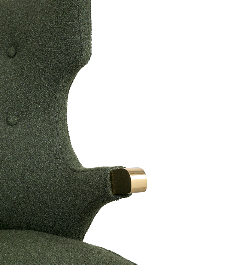 Sika Wingback Armchair - with Black Legs Modern - Home'Society