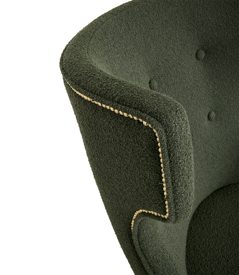 Sika Wingback Armchair - with Black Legs Modern - Home'Society