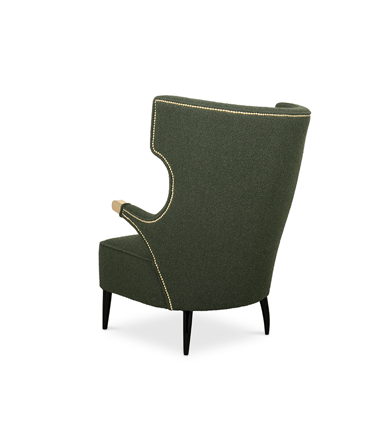 Sika Wingback Armchair - with Black Legs Modern - Home'Society