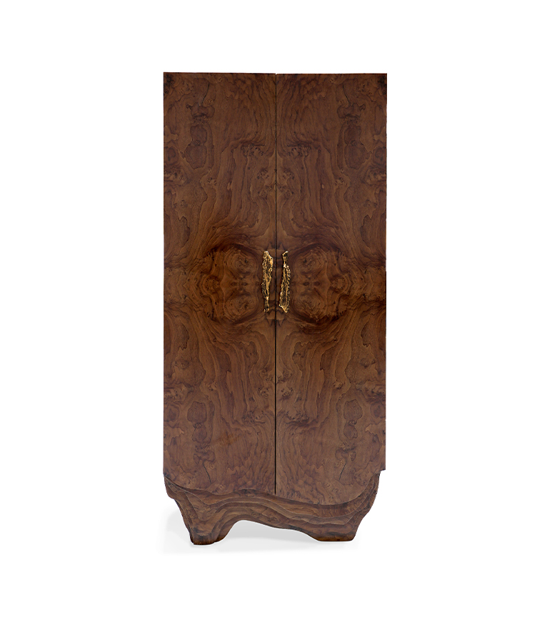 Huang Cabinet - In Walnut Root Veneer With A Modern Contemporary Design - Home'Society